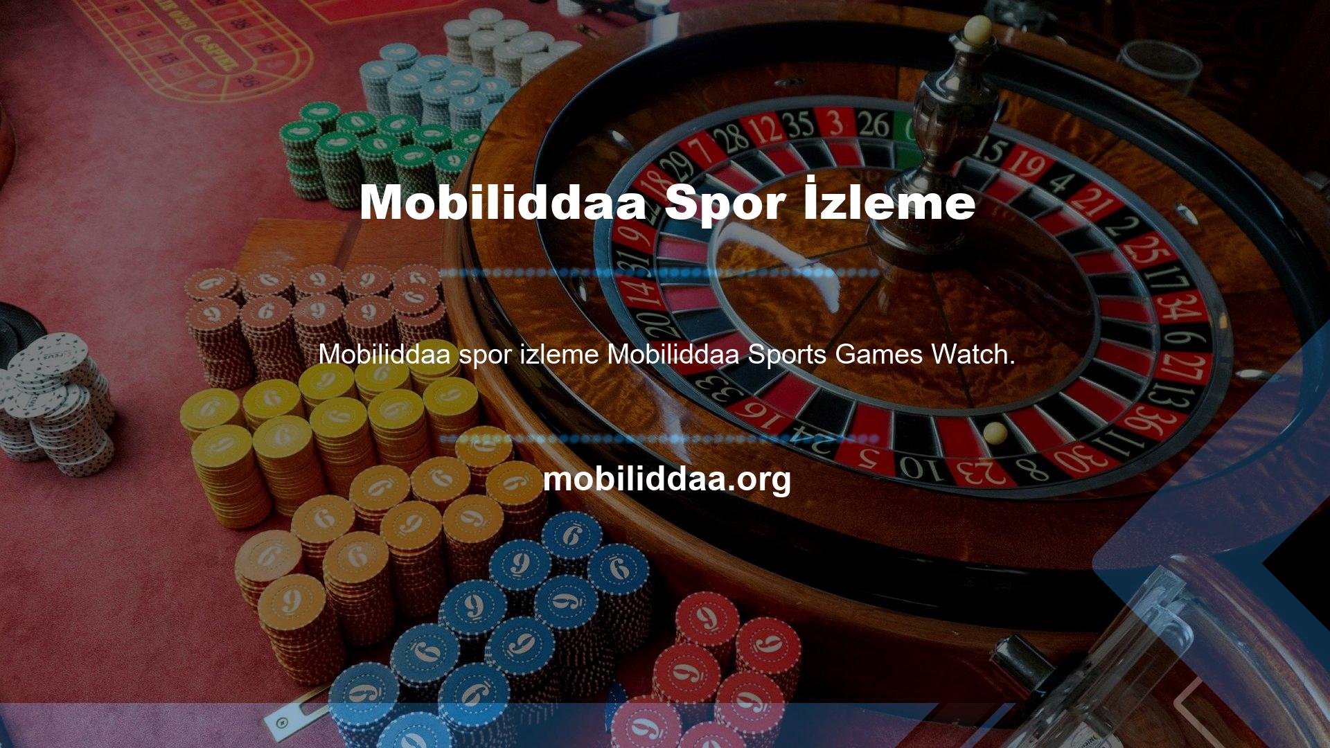 Mobiliddaa Sports Maç İzleme özelliği, kullanıcıların sitenin TV sitesi aracılığıyla düzinelerce farklı spor kanalına erişmesini sağlar